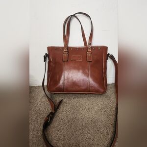Patricia Nash Brown Leather Crossbody Bag